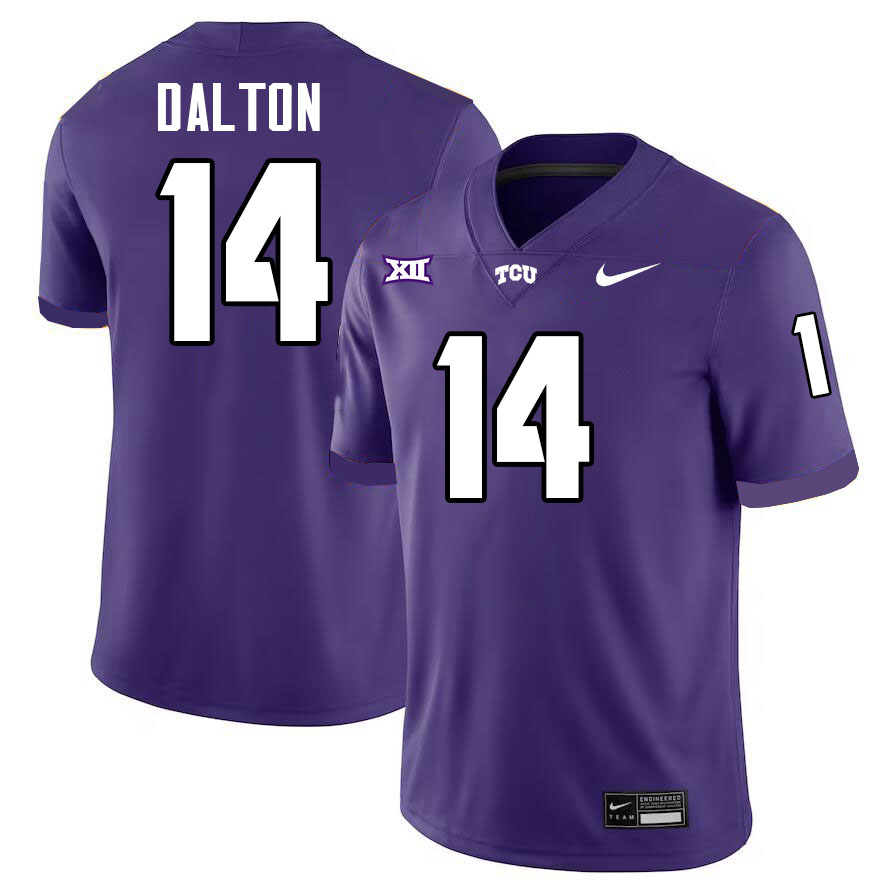 #14 Andy Dalton TCU Jersey,Texas Christian University Horned Frogs Football Jersey-Purple